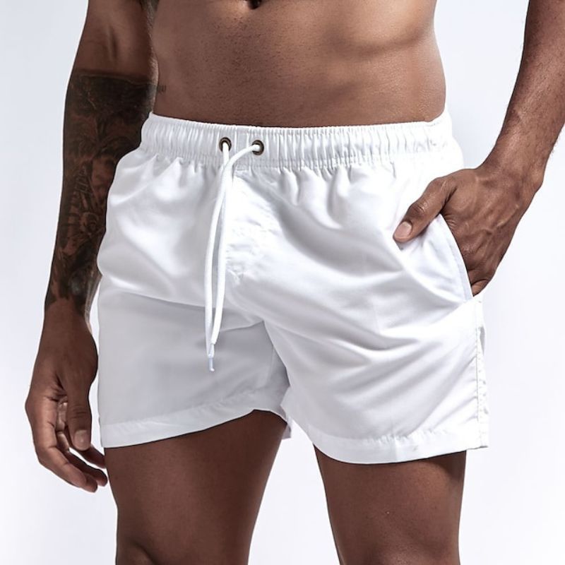 Herrens Snabbtorkande Strandshorts Lätt Material