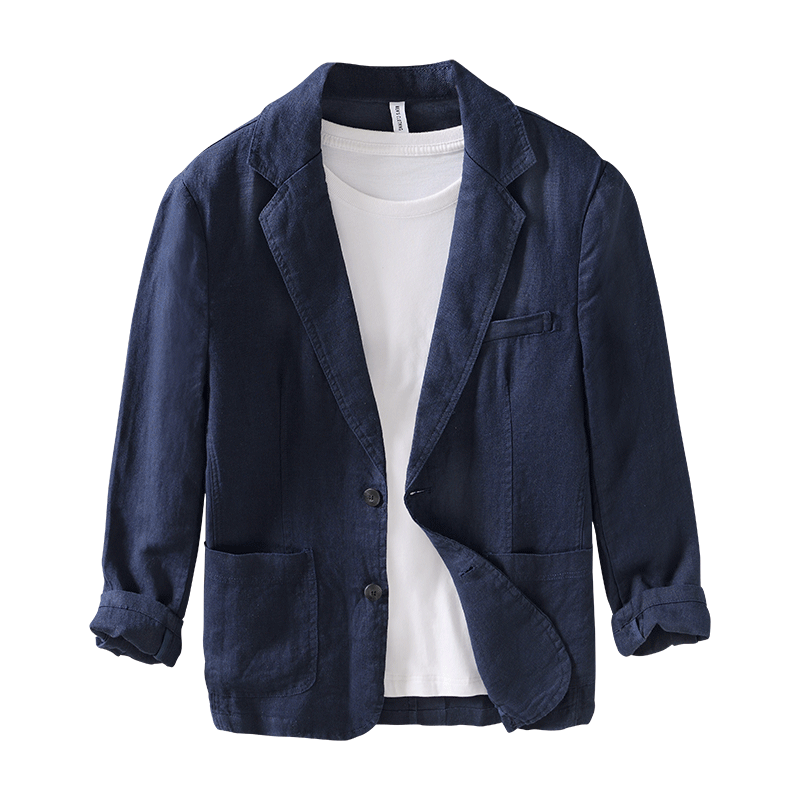 Herrens Vintage Linne Blazer