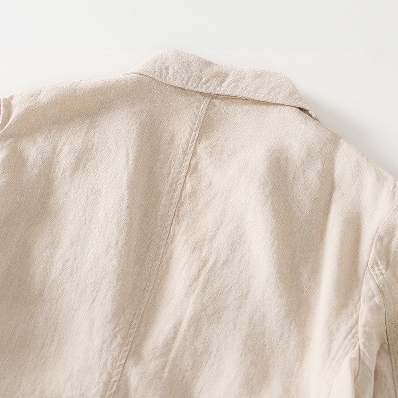 Herrens Vintage Linne Blazer
