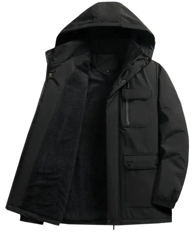 Herrens Vinter Parkas med Modern Design 0