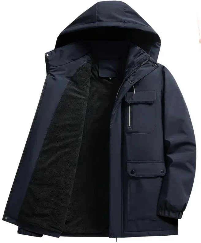 Herrens Vinter Parkas med Modern Design 1