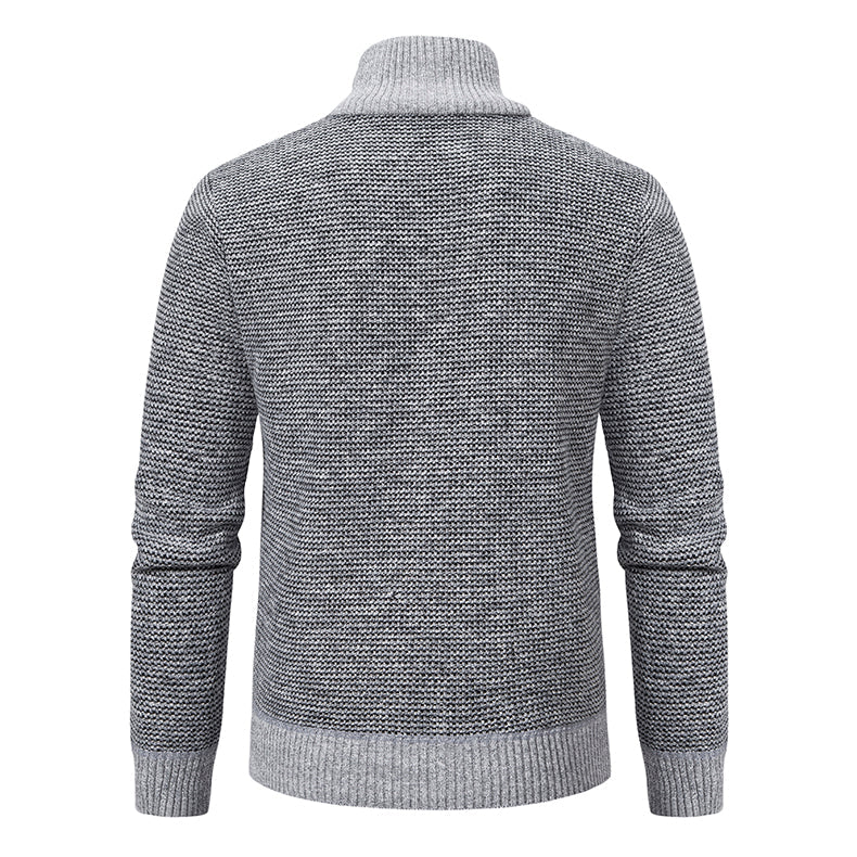 Herrjacka Fleece Vinterjacka för Modern Stil och Komfort