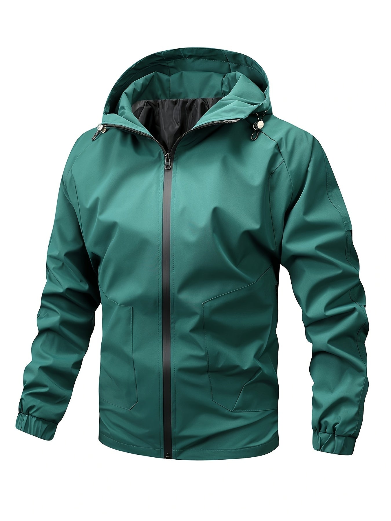 Herrjacka Robust Material med Huva - Mångsidig Jacka Herr