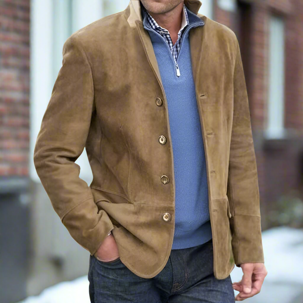 Herrjacka i Mocka med Skräddarsydd Passform för Höstbruk