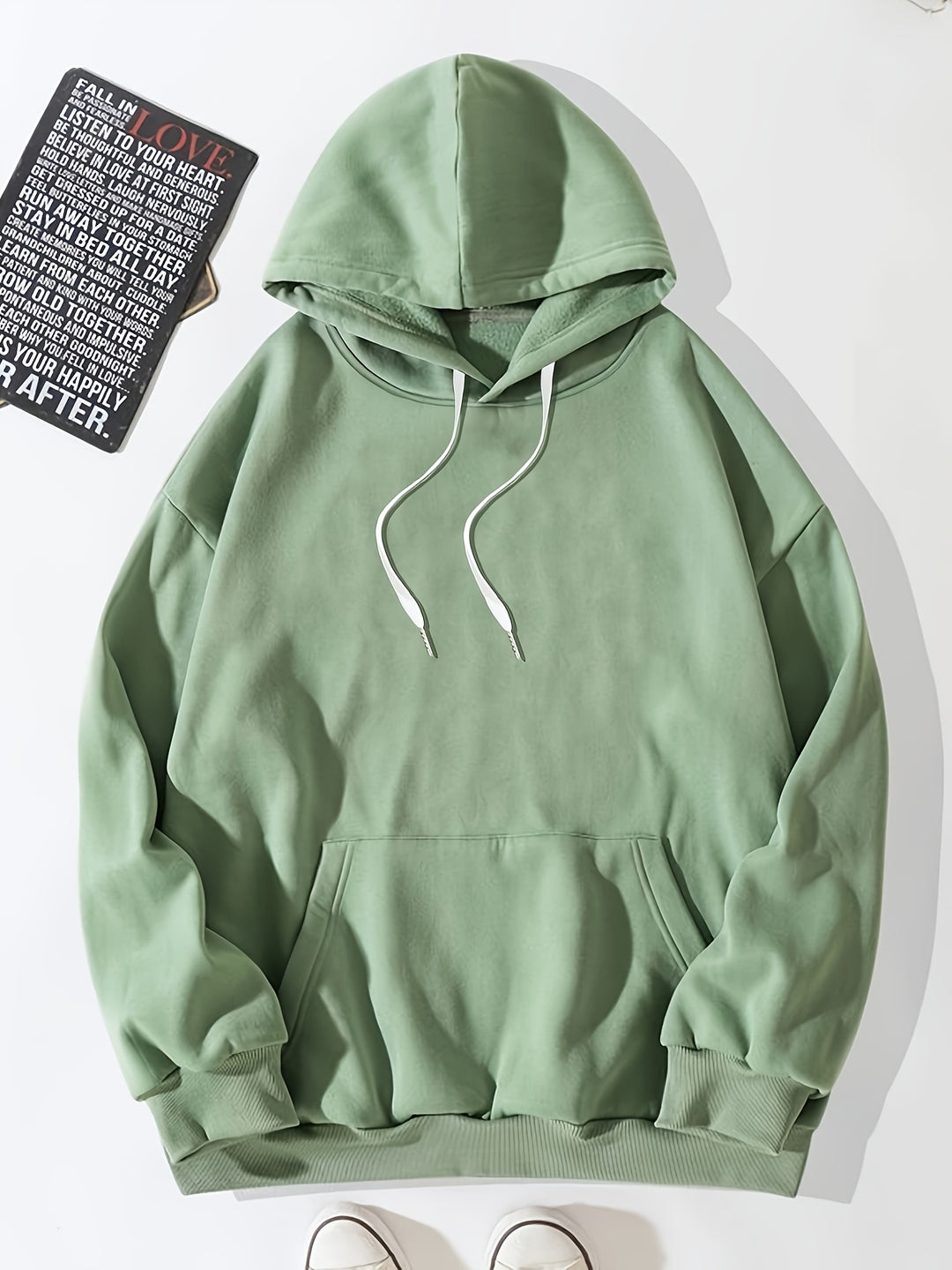 Hoodies Män med Lätt Stretch och Minimalistisk Design 1