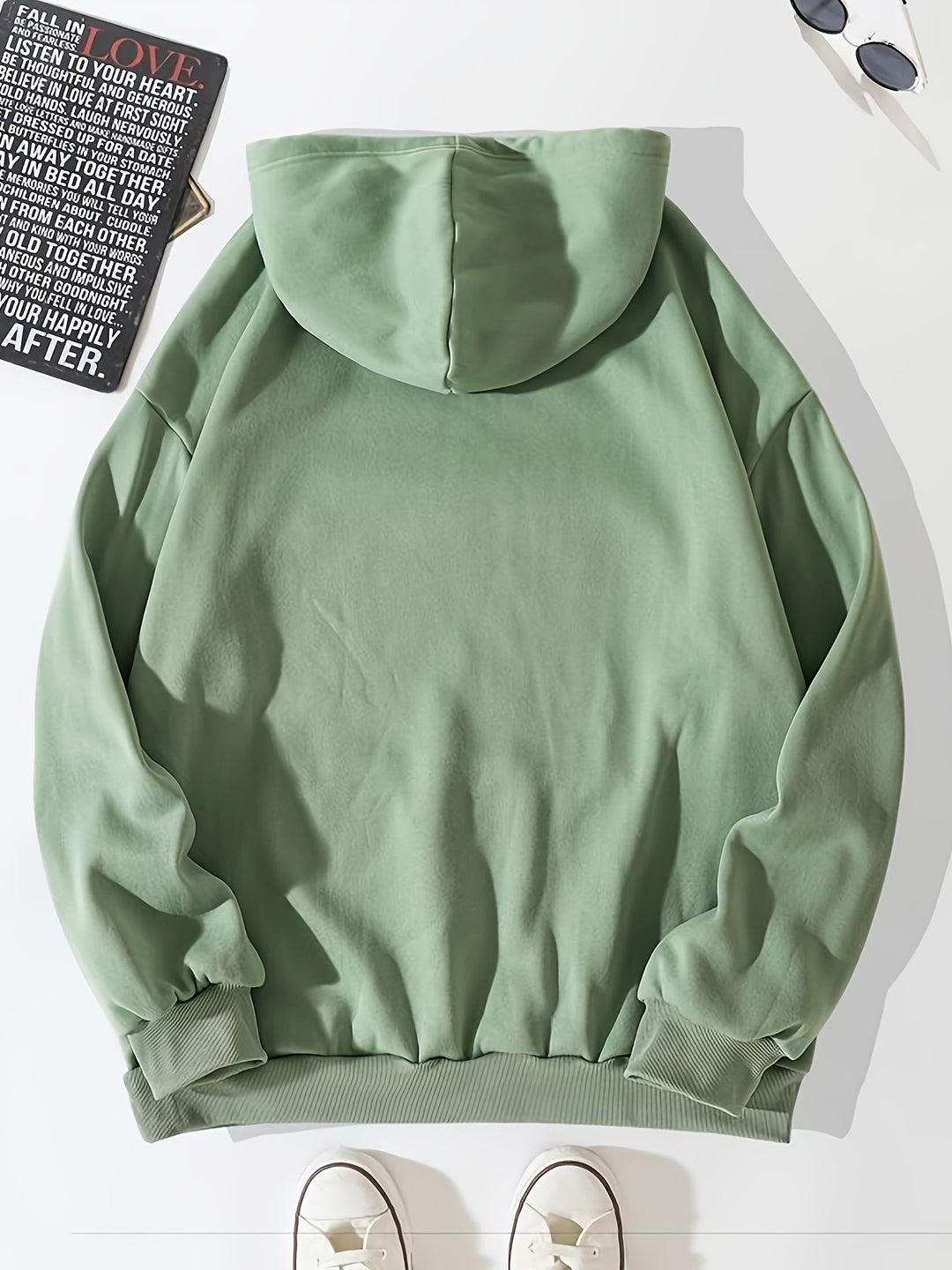 Hoodies Män med Lätt Stretch och Minimalistisk Design 7