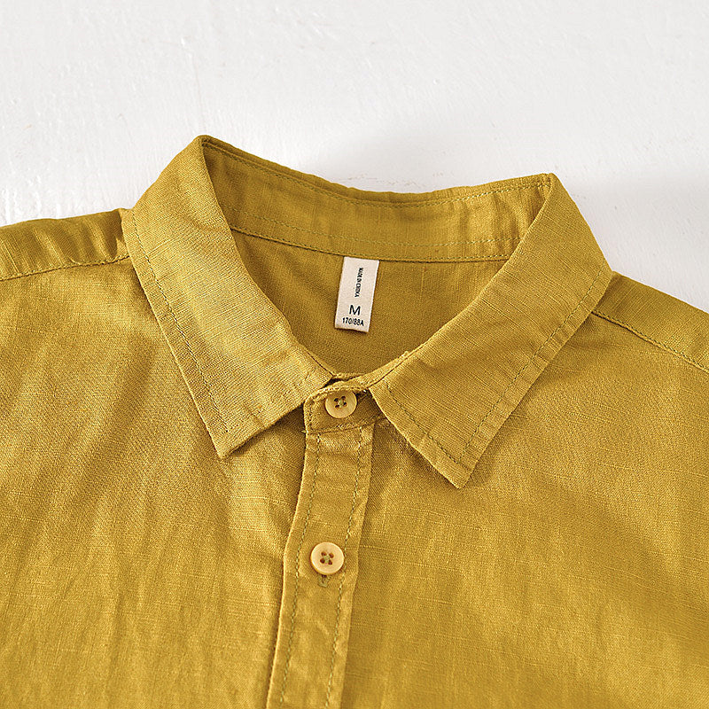 Kortärmad Skjorta Herr - Retro Stil för Avslappnade Tillfällen