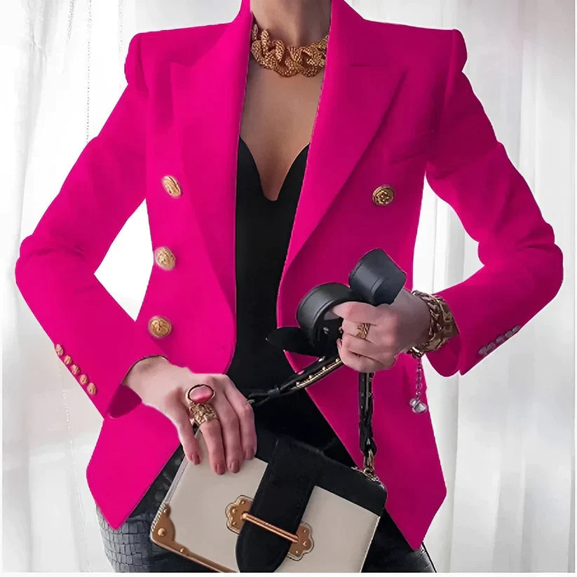 Kvinnors Blazer Högkvalitativt Material