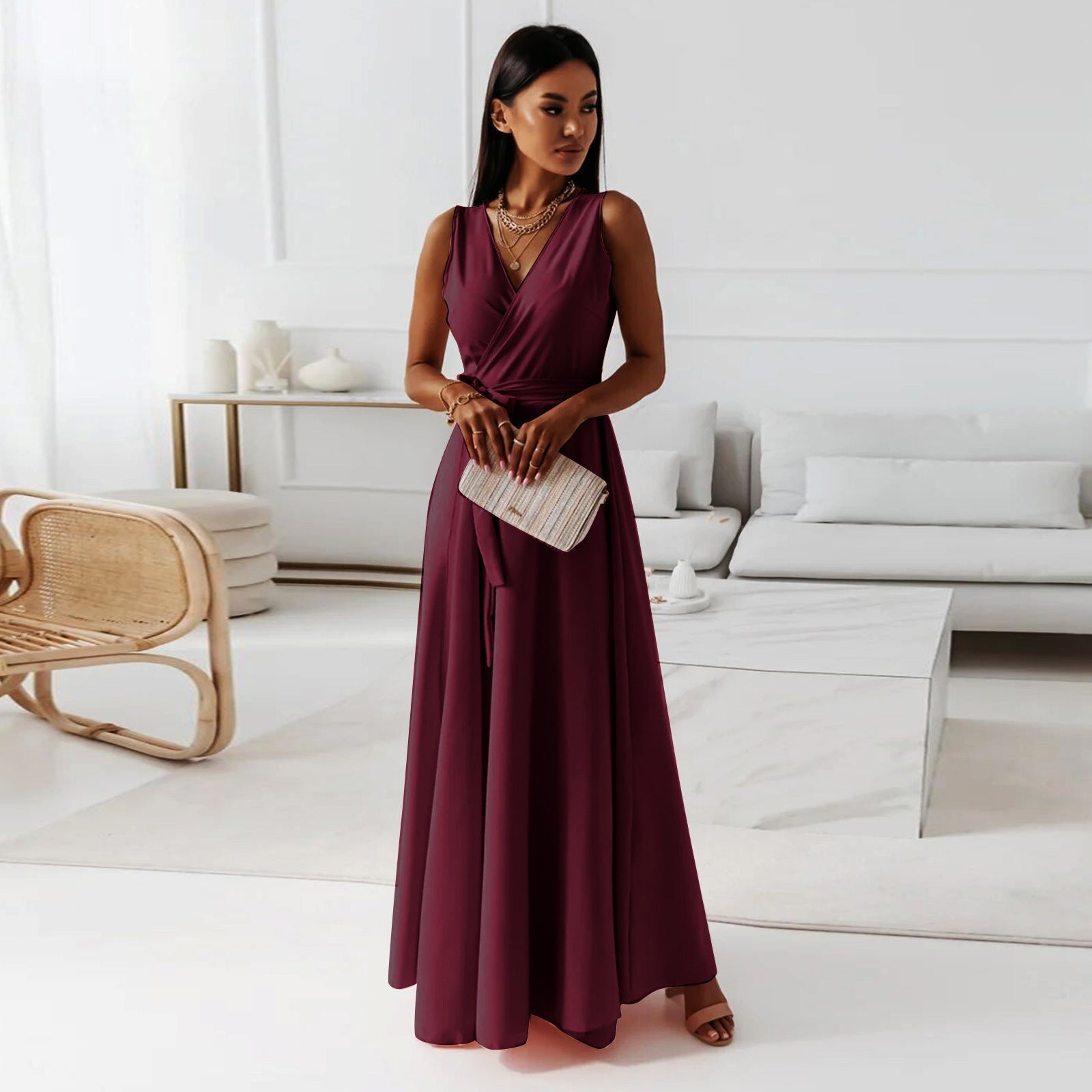 Kvinnors Elegant Klänning för Alla Tillfällen