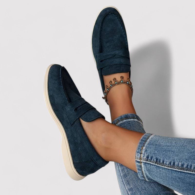 Kvinnors Mocka Loafers med Tidlös Design