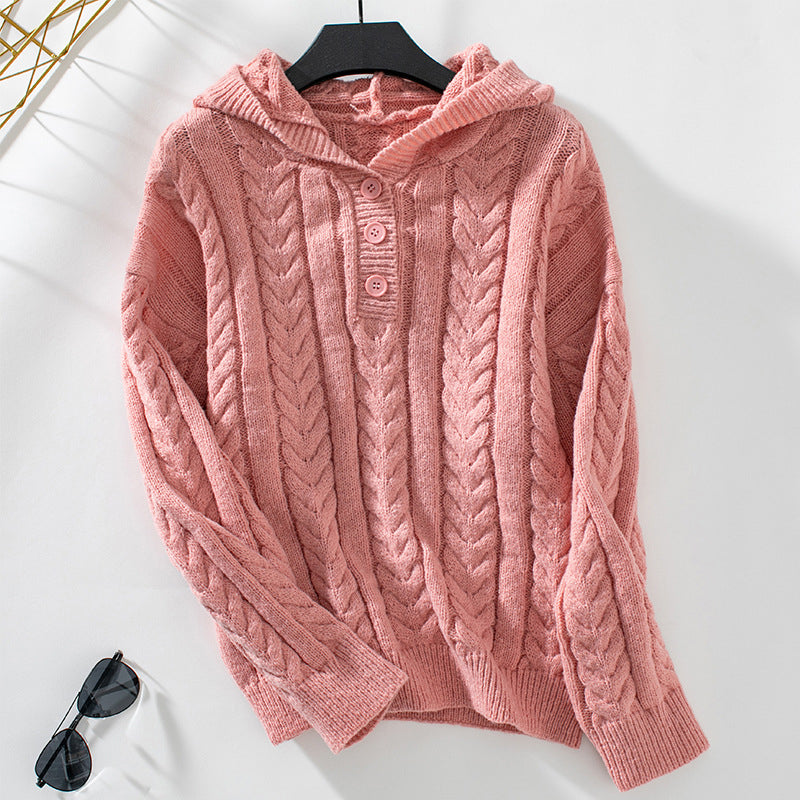 Maja | Stickad Hoodie