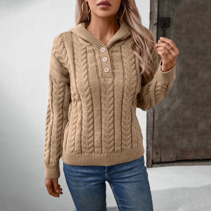 Maja | Stickad Hoodie
