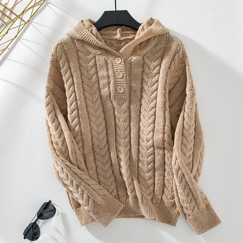 Maja | Stickad Hoodie