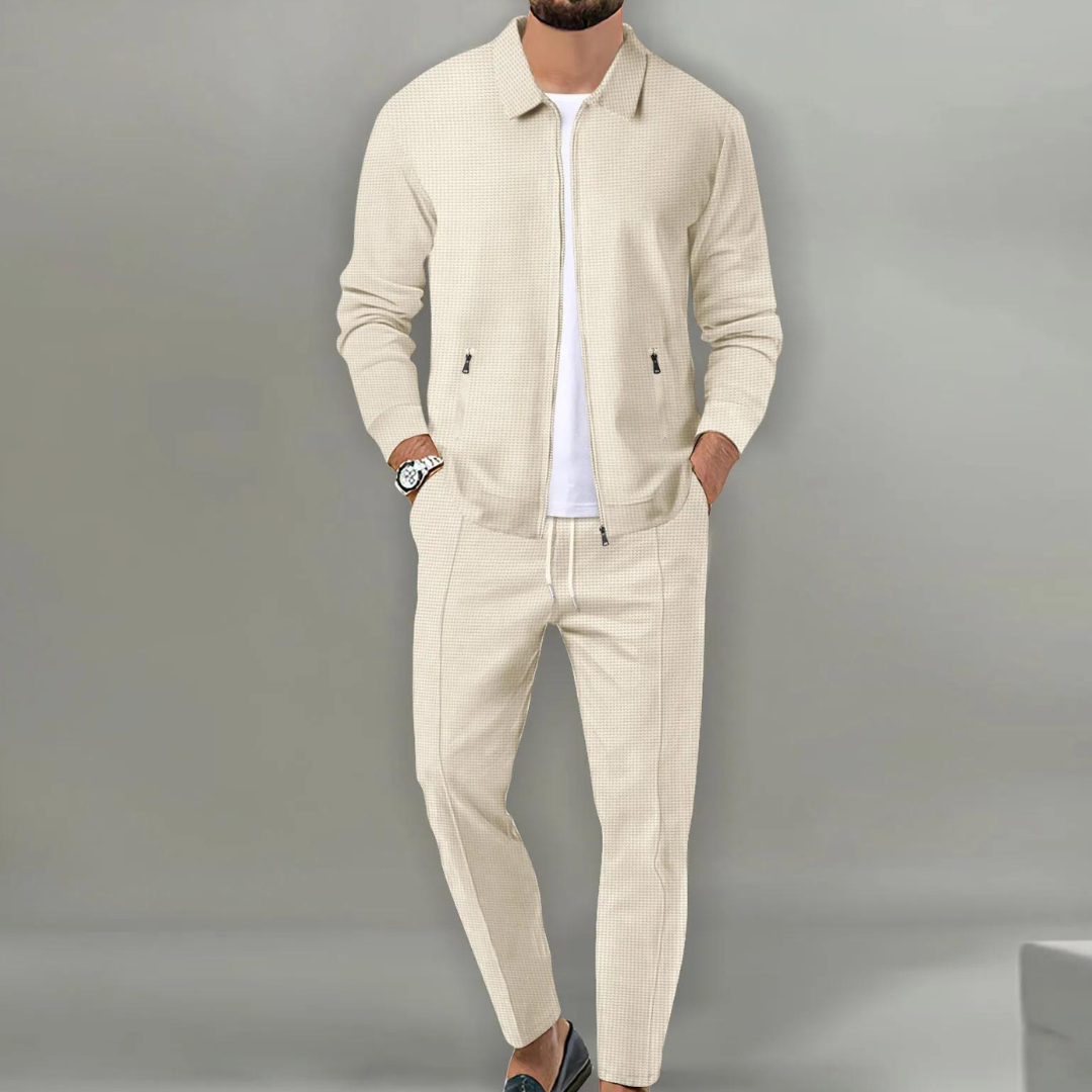 Mäns Högkvalitativ Tyg Slim-Fit Casual Set