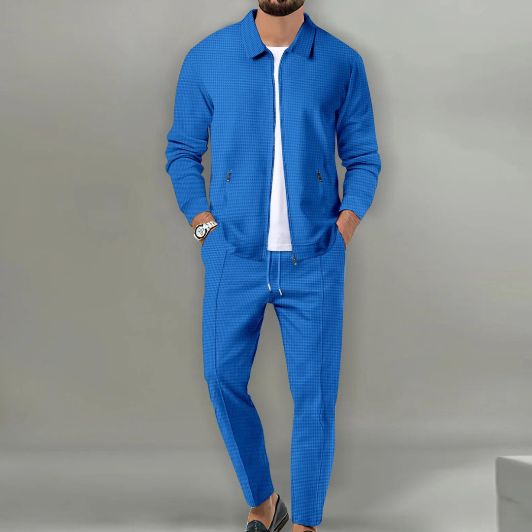 Mäns Högkvalitativ Tyg Slim-Fit Casual Set