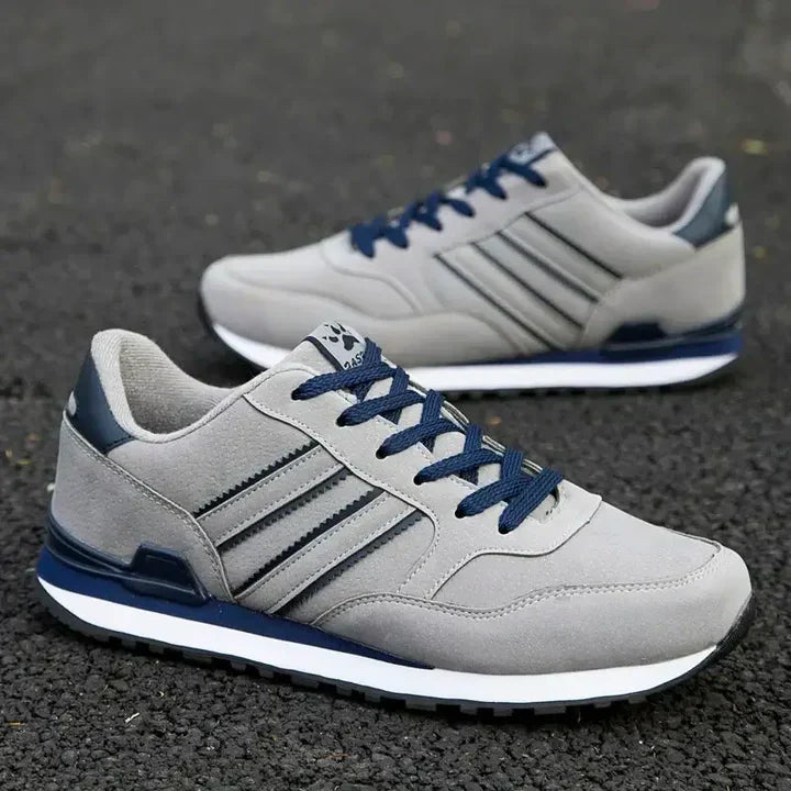 Mäns Läder Sneakers Klassisk Design