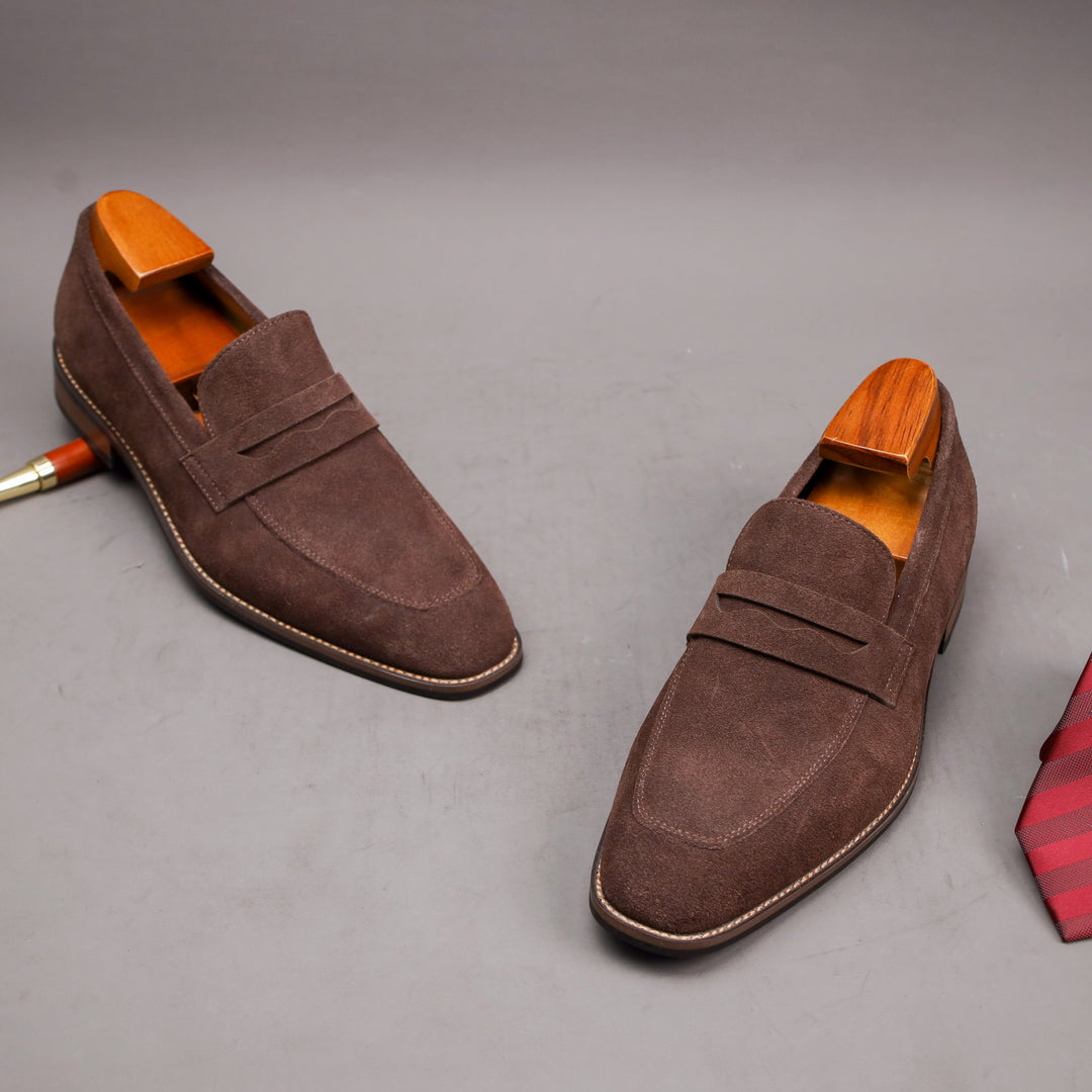 Mäns Loafers Slip-On Komfort 4