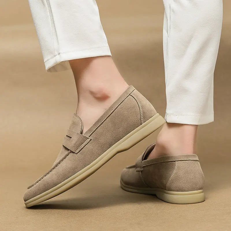 Monaco | Vintage Loafers i läder