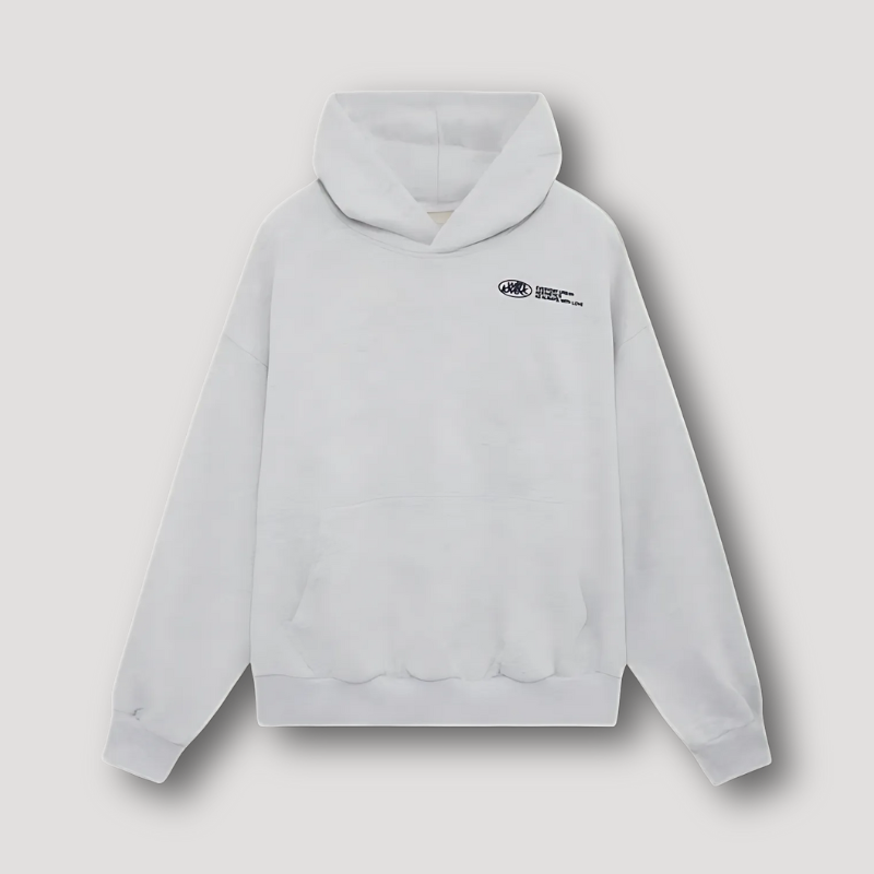 Överdimensionerad pullover Klassisk huvtröja ’withlove’ Grafiskt tryck