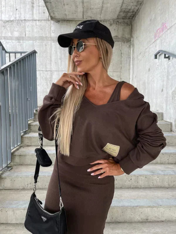 Sharon | Klänning och kofta i set