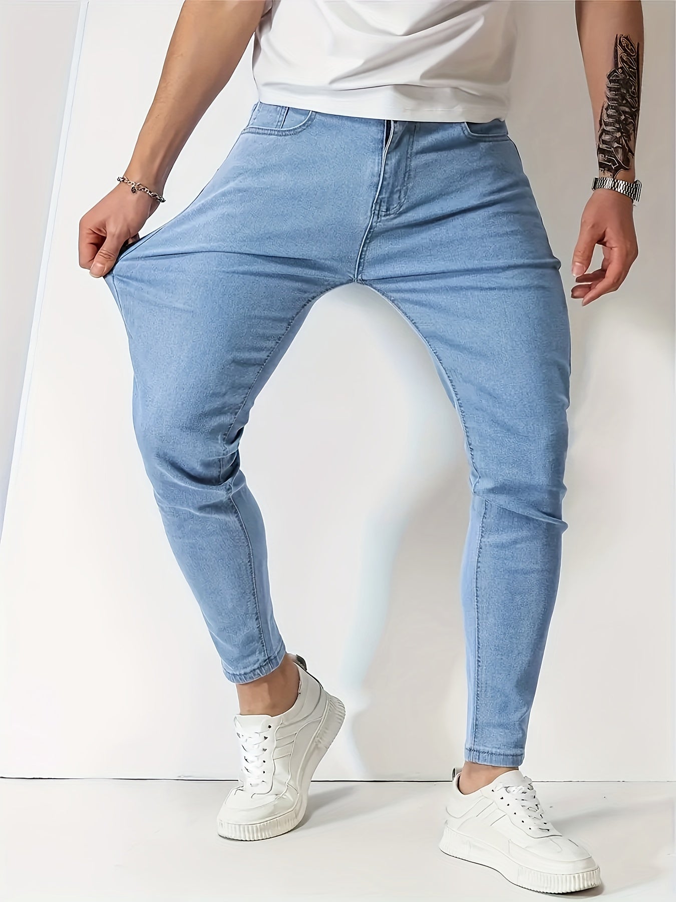 Slim fit jeans för herr