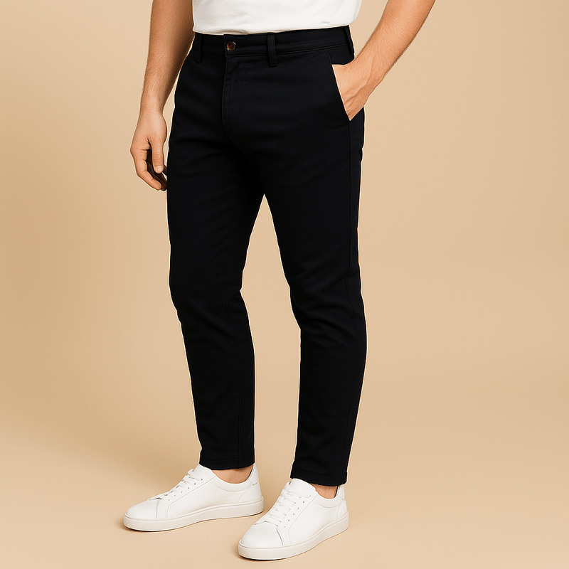 Smal Passform Stretch Chinos Herr