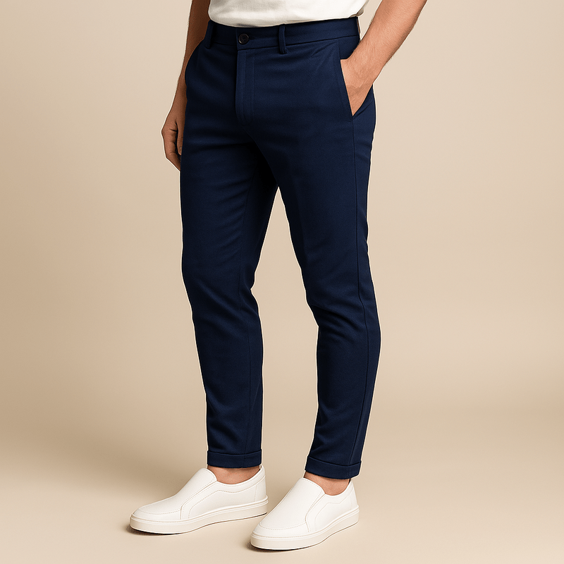 Smal Passform Stretch Chinos Herr