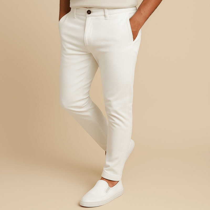 Smal Passform Stretch Chinos Herr