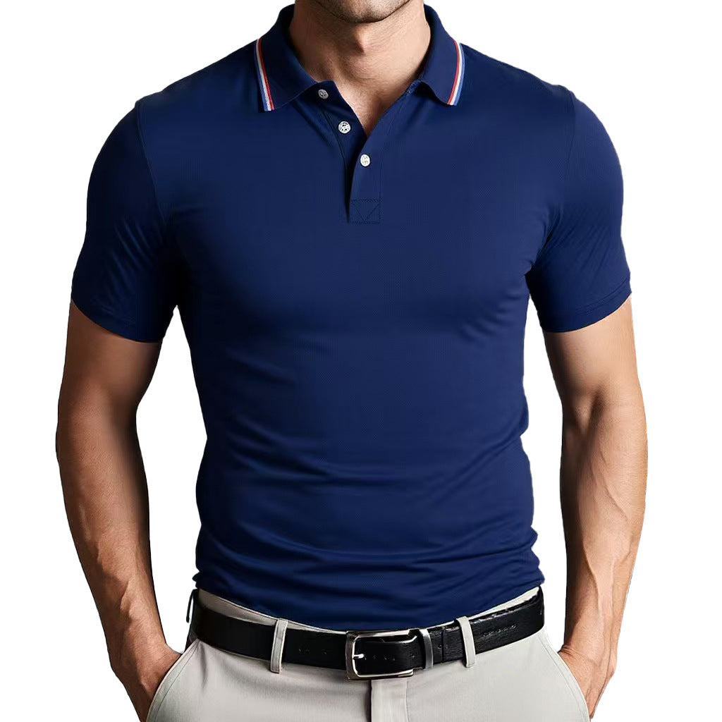 Unisex Slim Fit Bomull Polo Skjorta