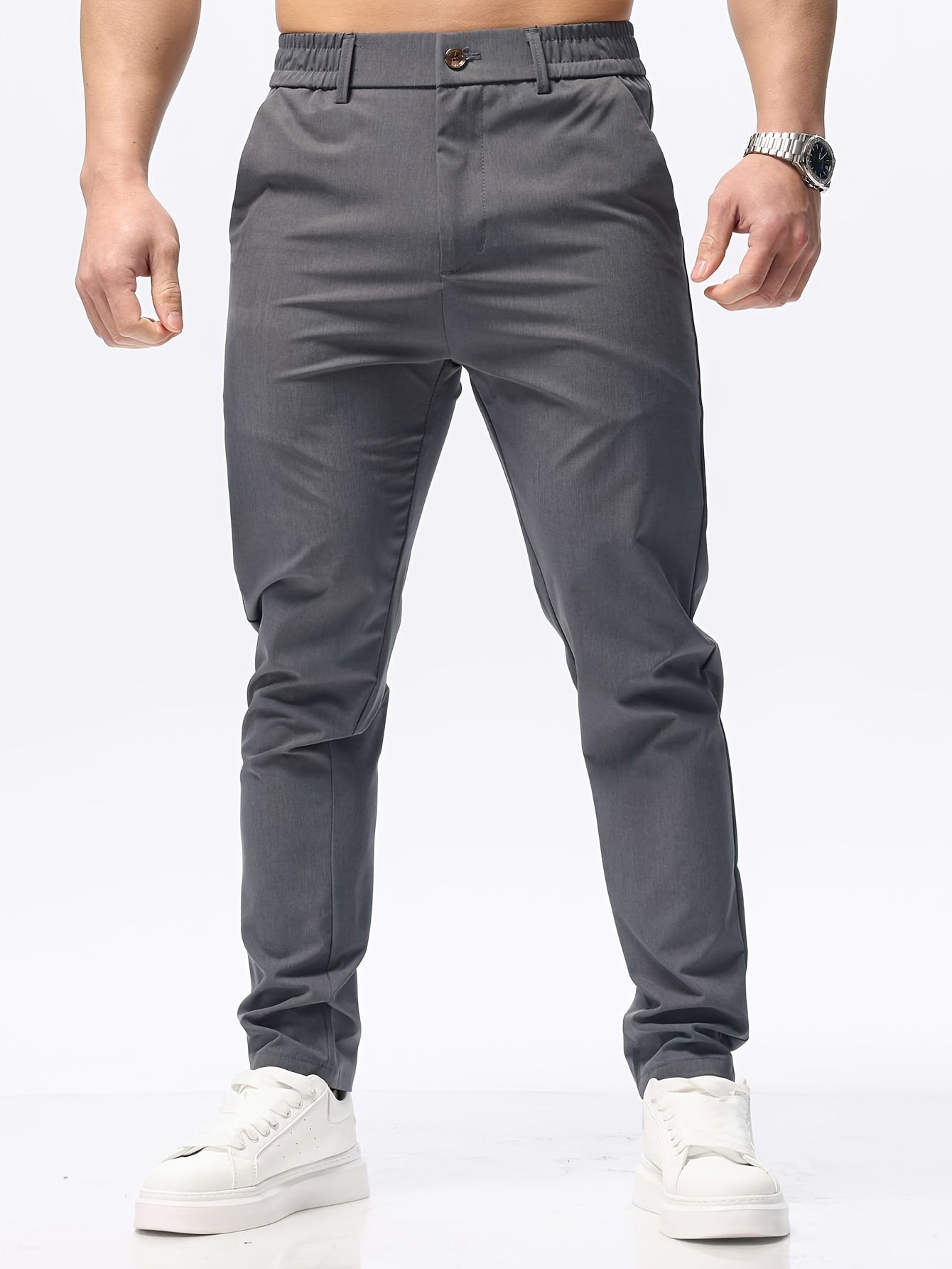 Variant image for Herrbyxor Elastiska Midjeband Slim Fit-8