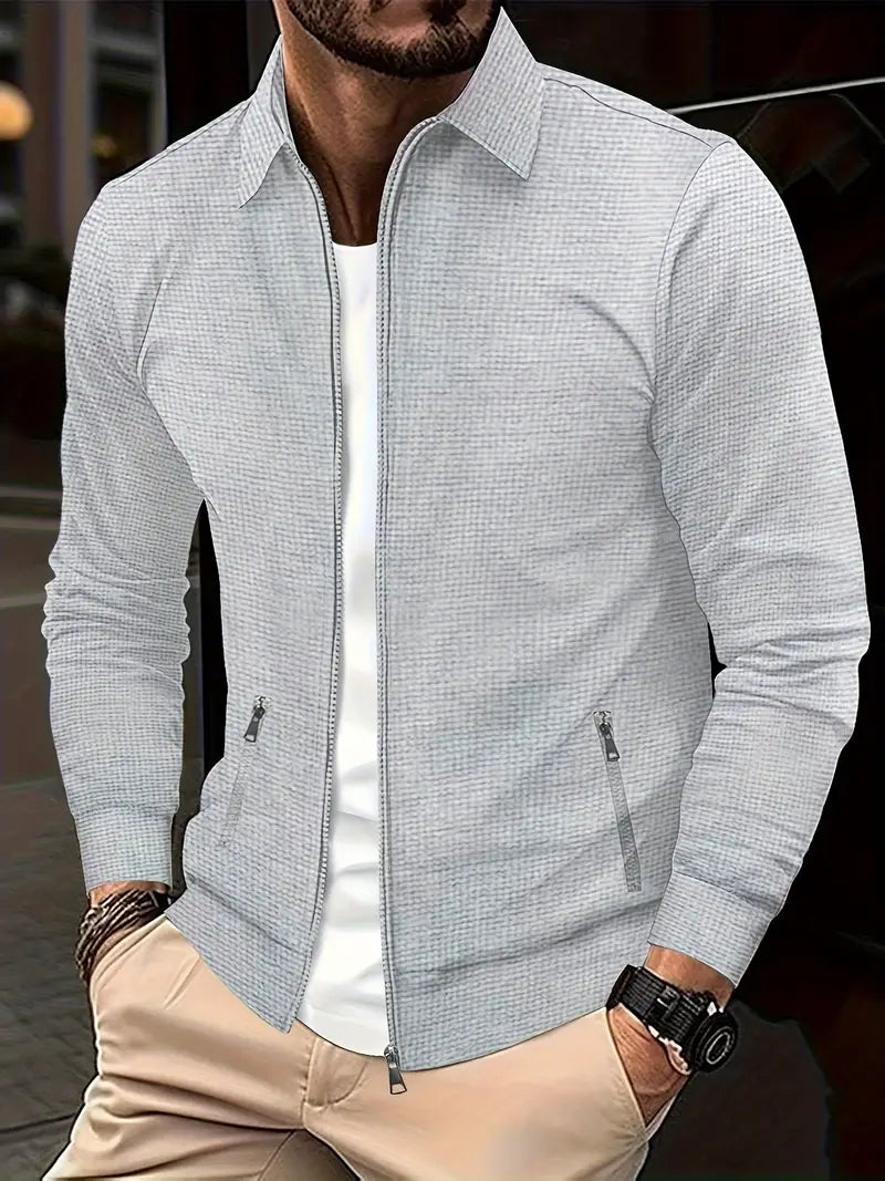 Herr Overshirt med Rits – Stilig Ytterjacka