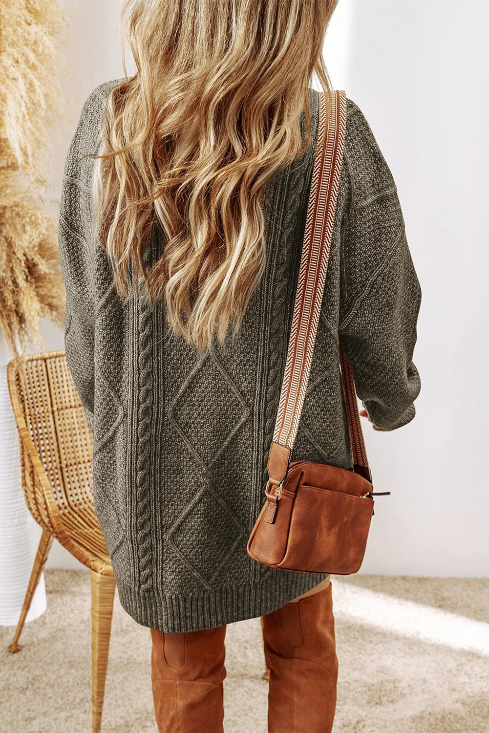 Colleen – Lång Stickad Pullover