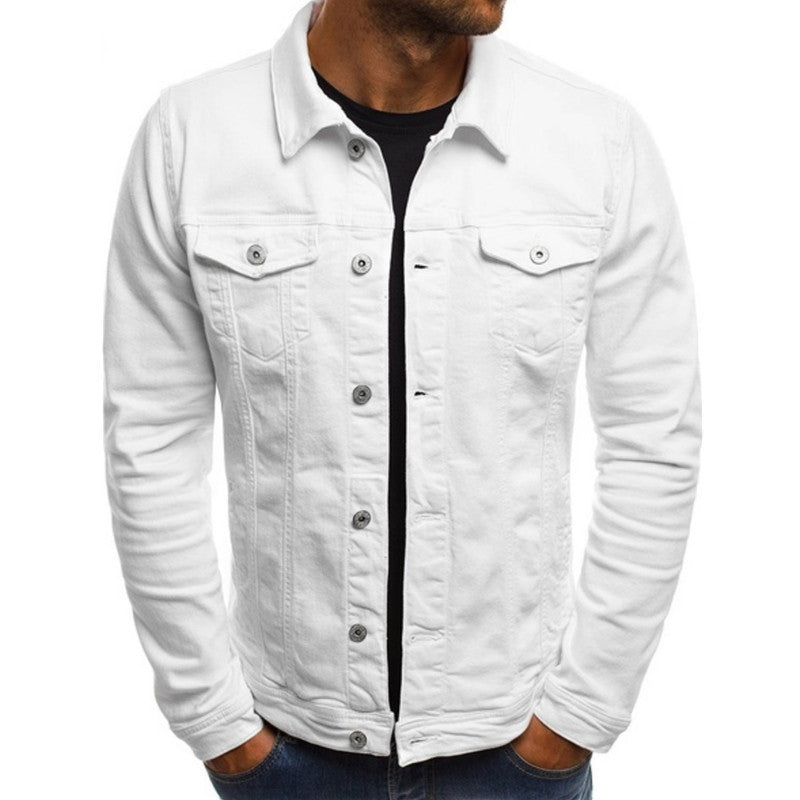 Variant image for Herr Denim Jacka Casual Högkvalitativt Material-7