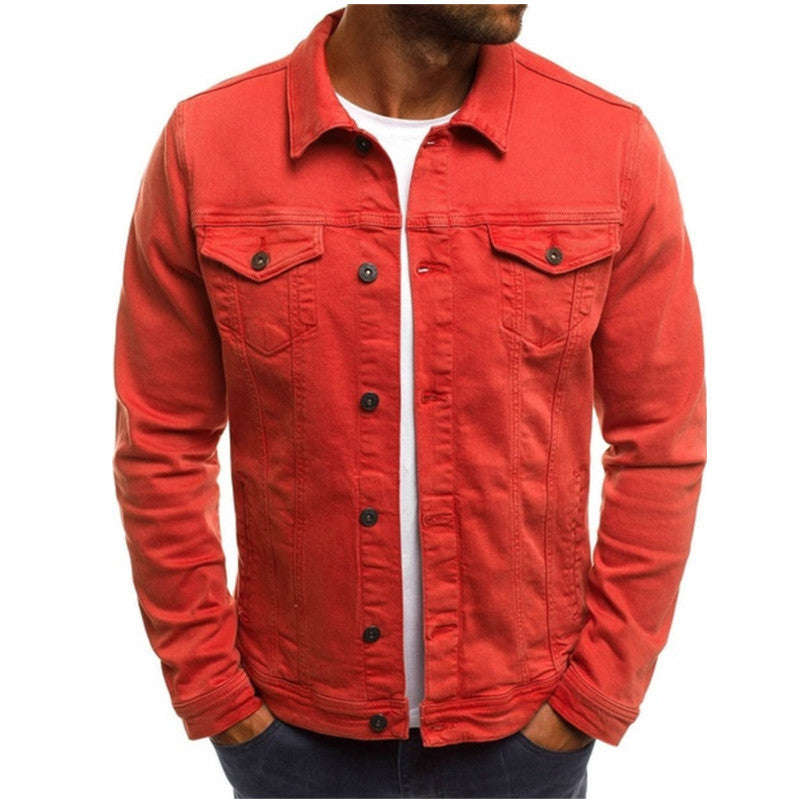 Variant image for Herr Denim Jacka Casual Högkvalitativt Material-13