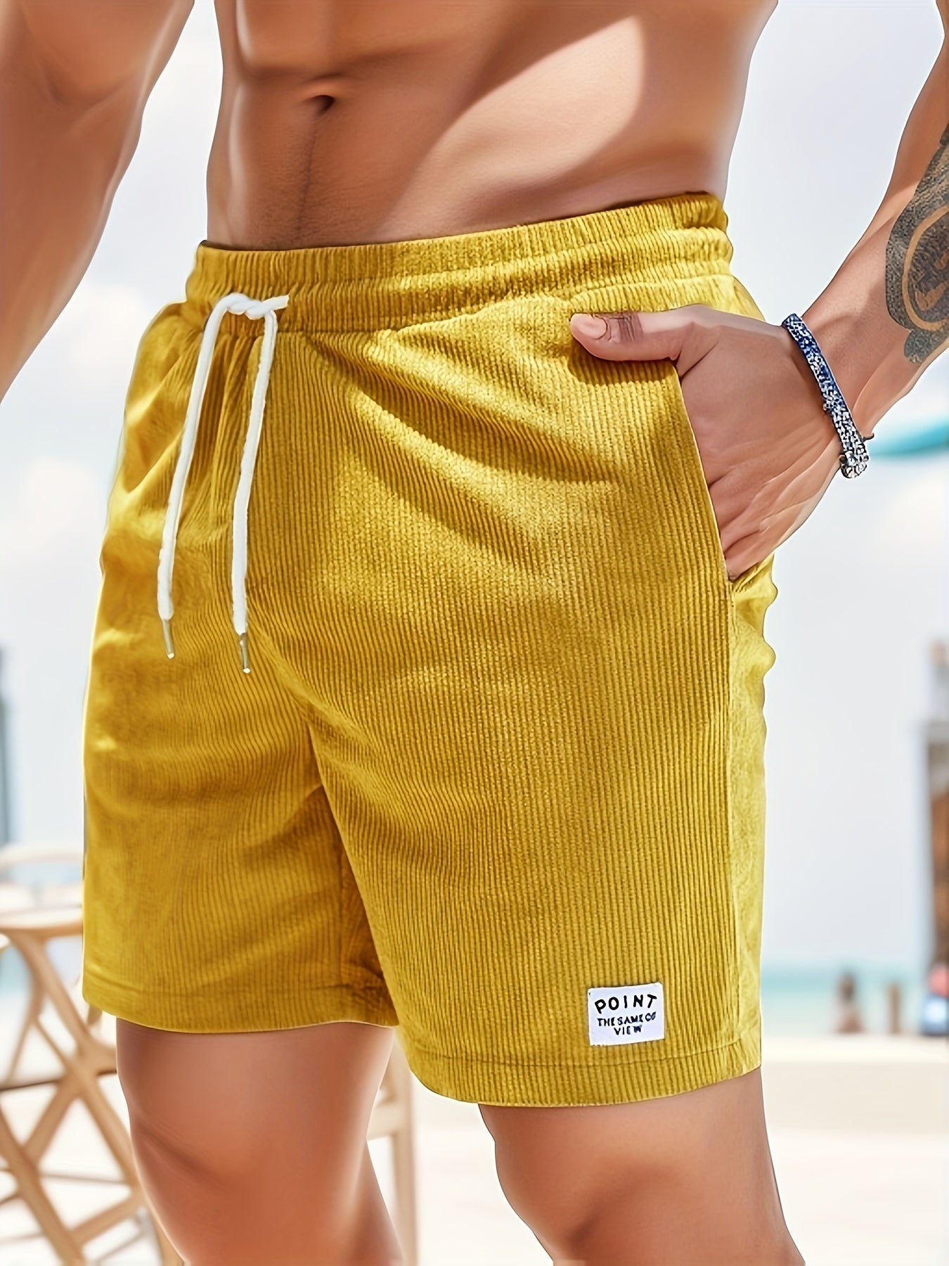 Herr Shorts Andningsbart Material för Sommar-3