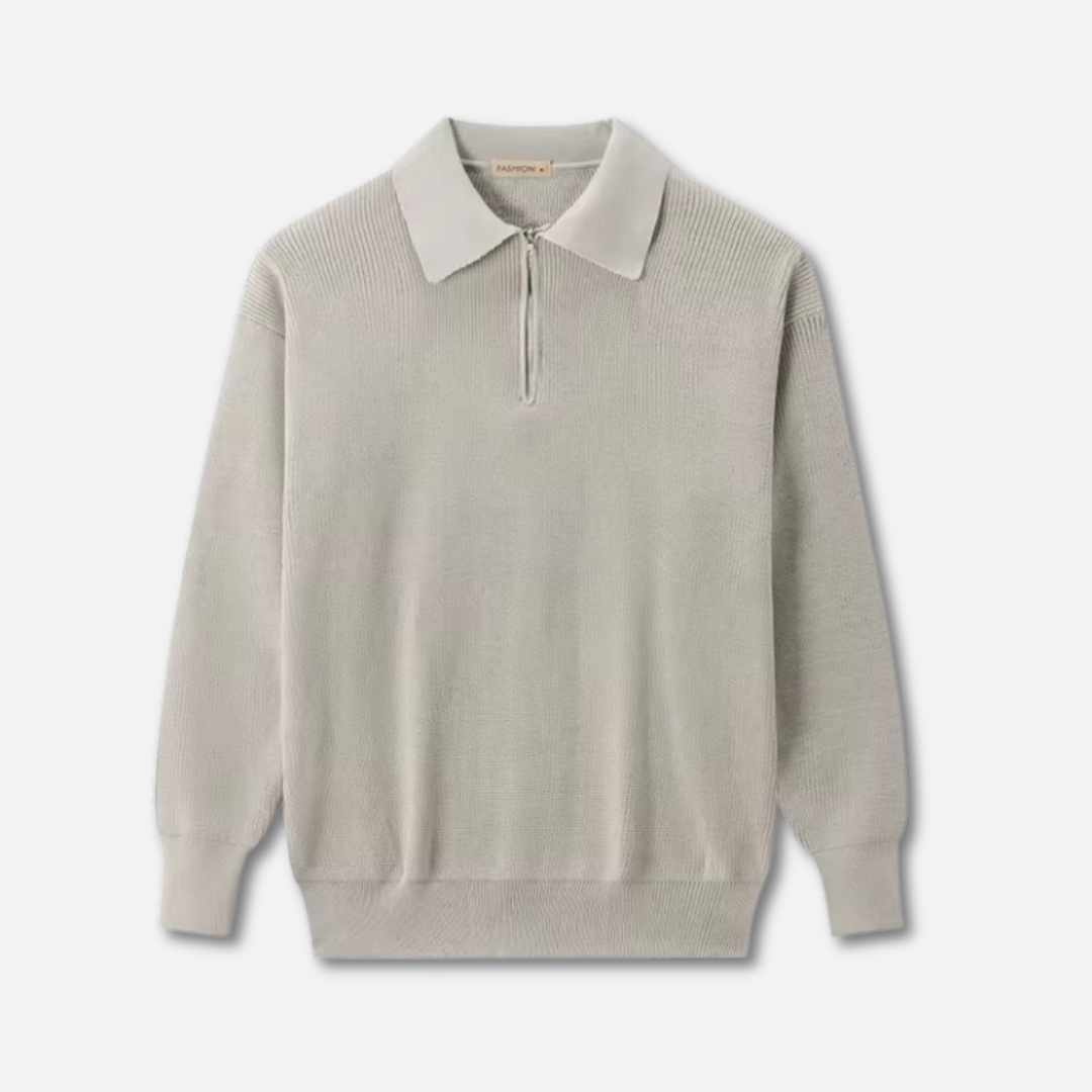 Cesare | Tröja med halv dragkedja