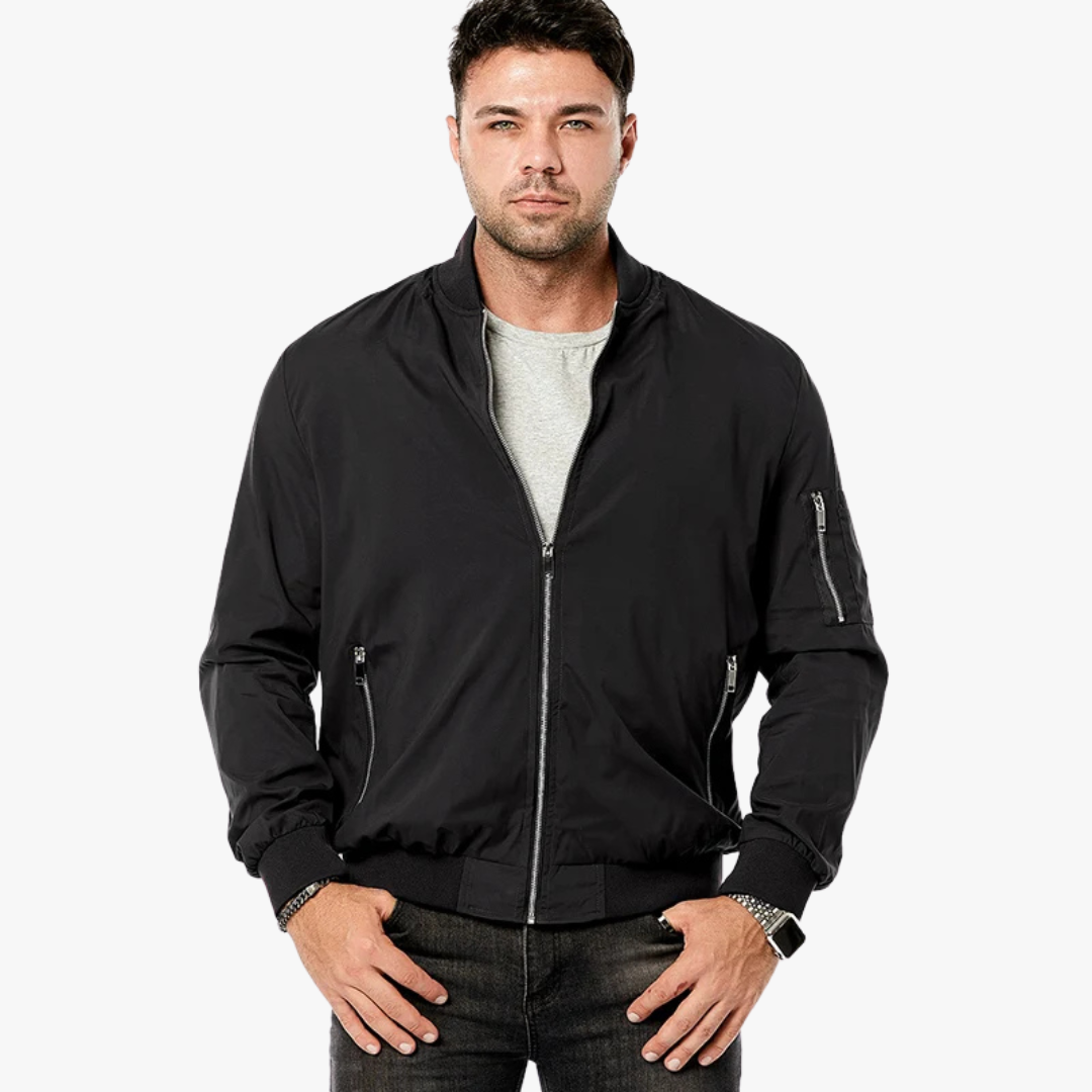 Herrjacka Bomber i Bomull - Klassisk Passform-2