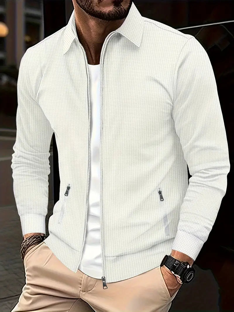 Herr Overshirt med Rits – Stilig Ytterjacka