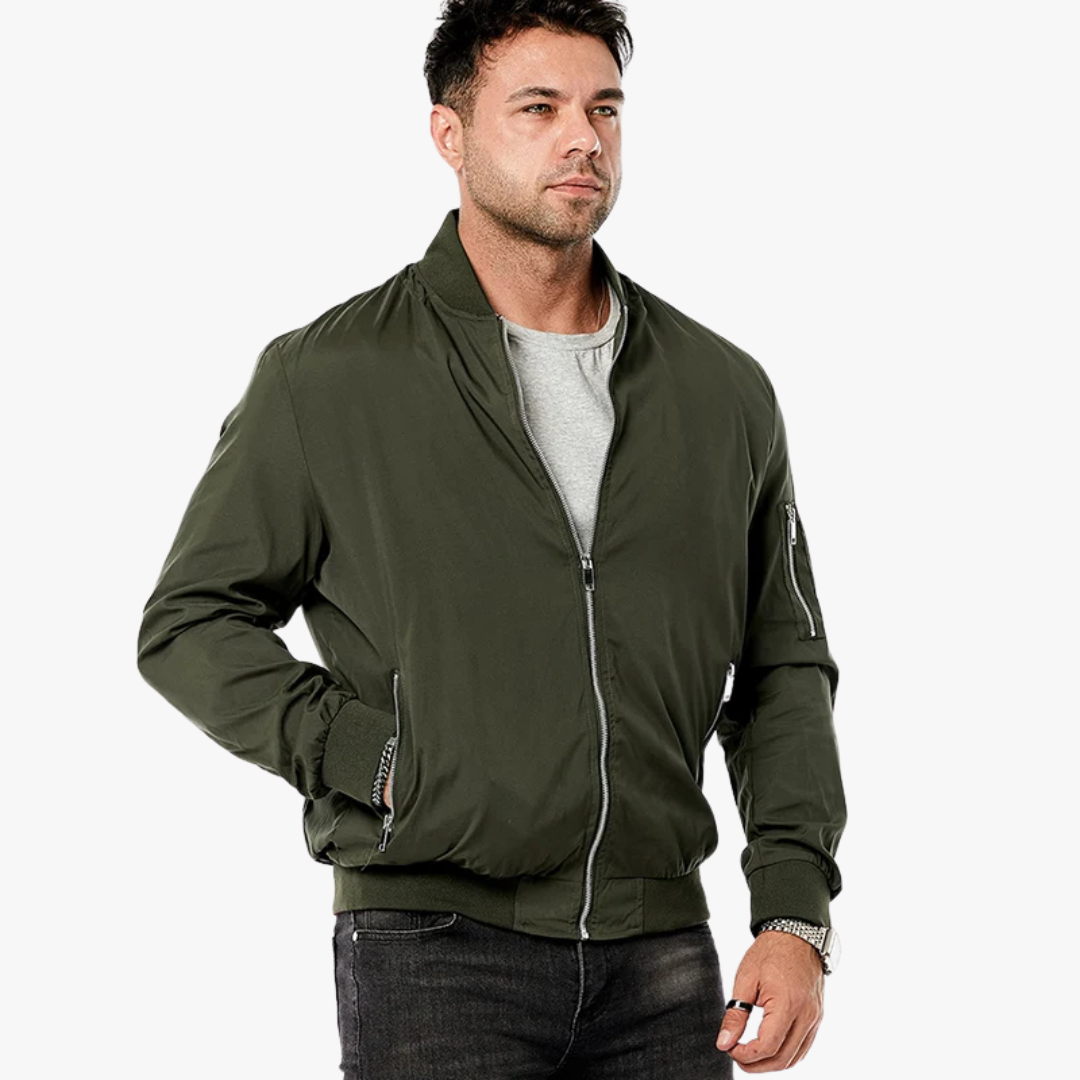 Herrjacka Bomber i Bomull - Klassisk Passform-1