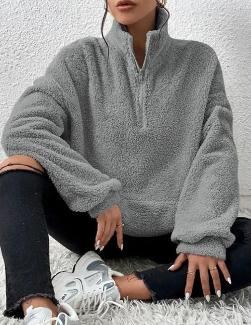 Linnea | Fluffig Fleece-tröja