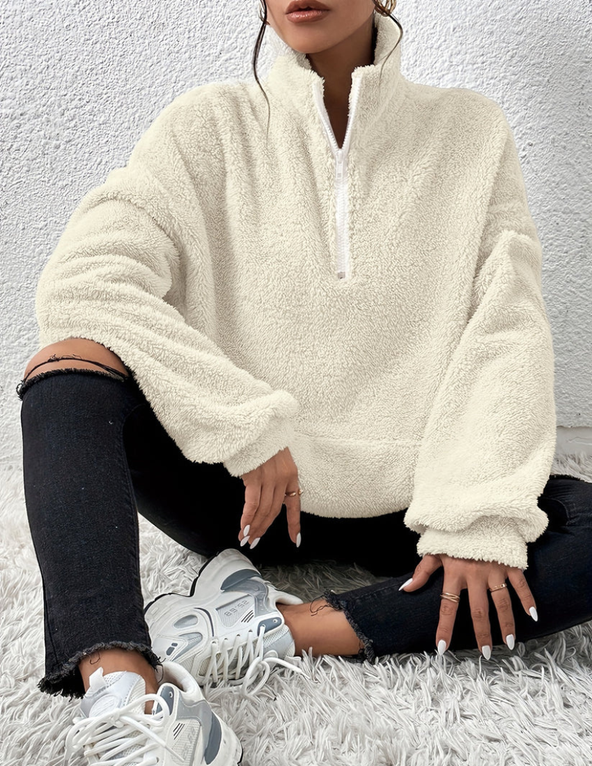 Linnea | Fluffig Fleece-tröja