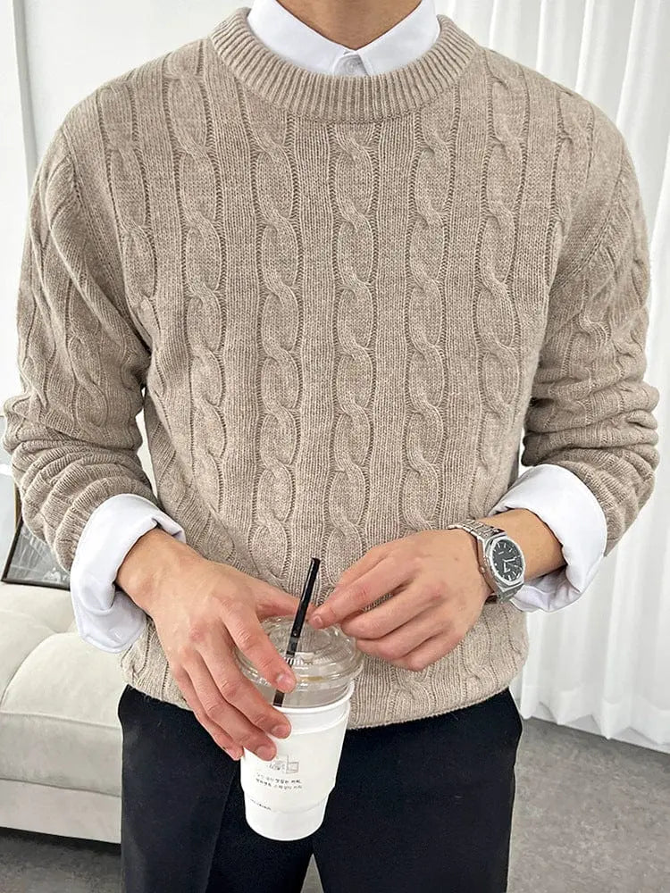 ByCastello | Elegant stickad tröja med twistdetaljer