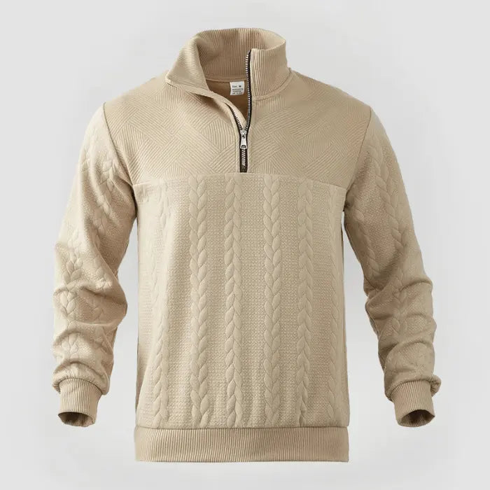 ByCastello | Klassisk Quarter Zip Tröja