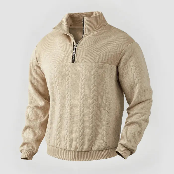 ByCastello | Klassisk Quarter Zip Tröja