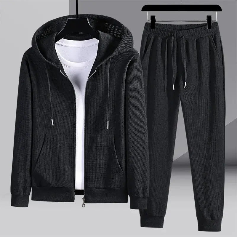 ByCastello | Trendigt våffelstickat loungewear-set