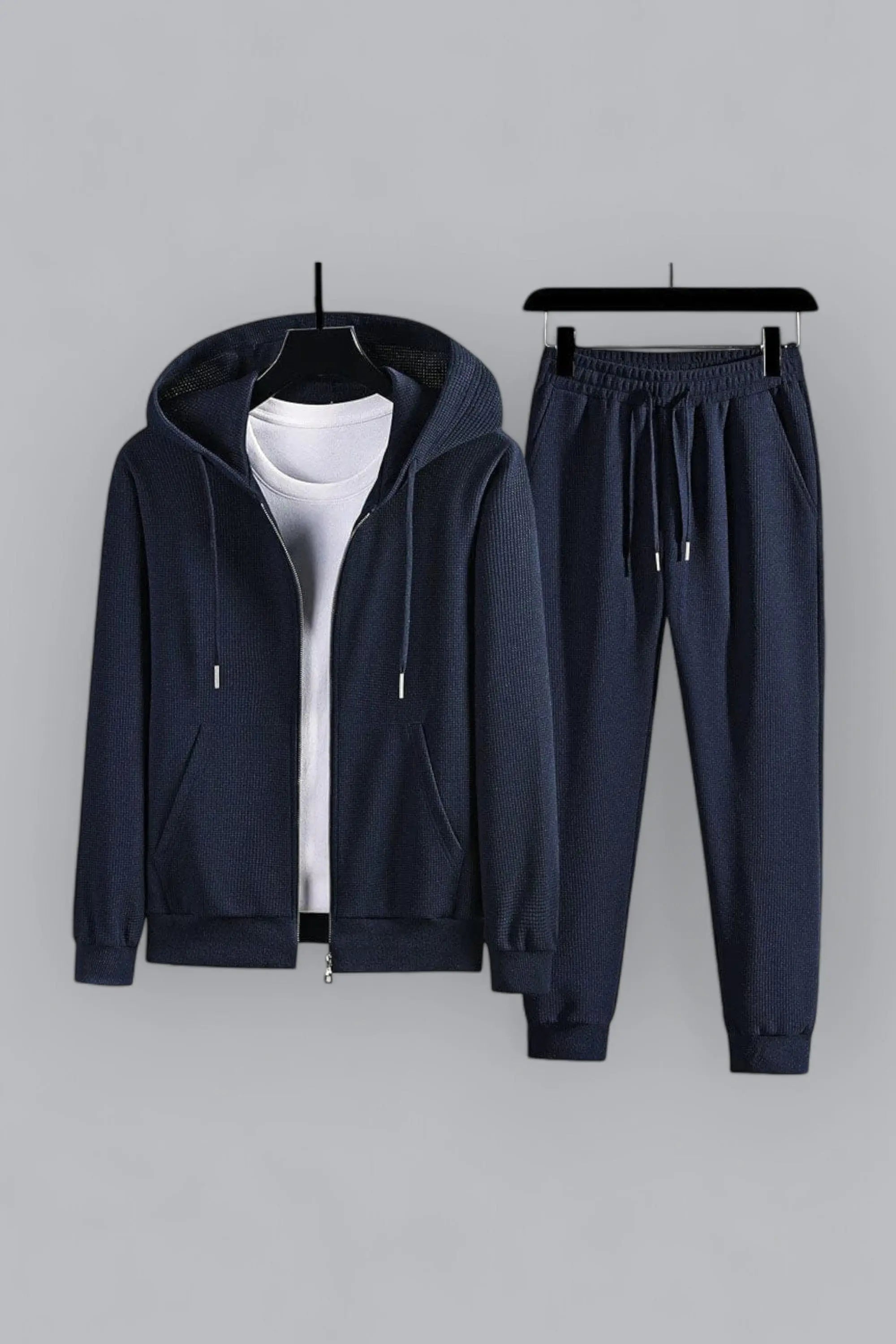 ByCastello | Trendigt våffelstickat loungewear-set