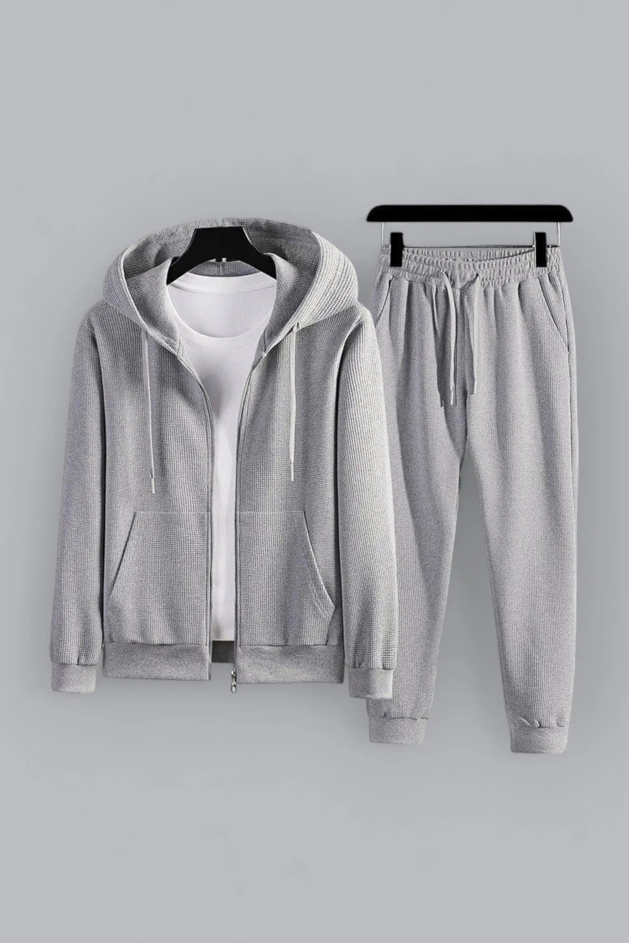 ByCastello | Trendigt våffelstickat loungewear-set
