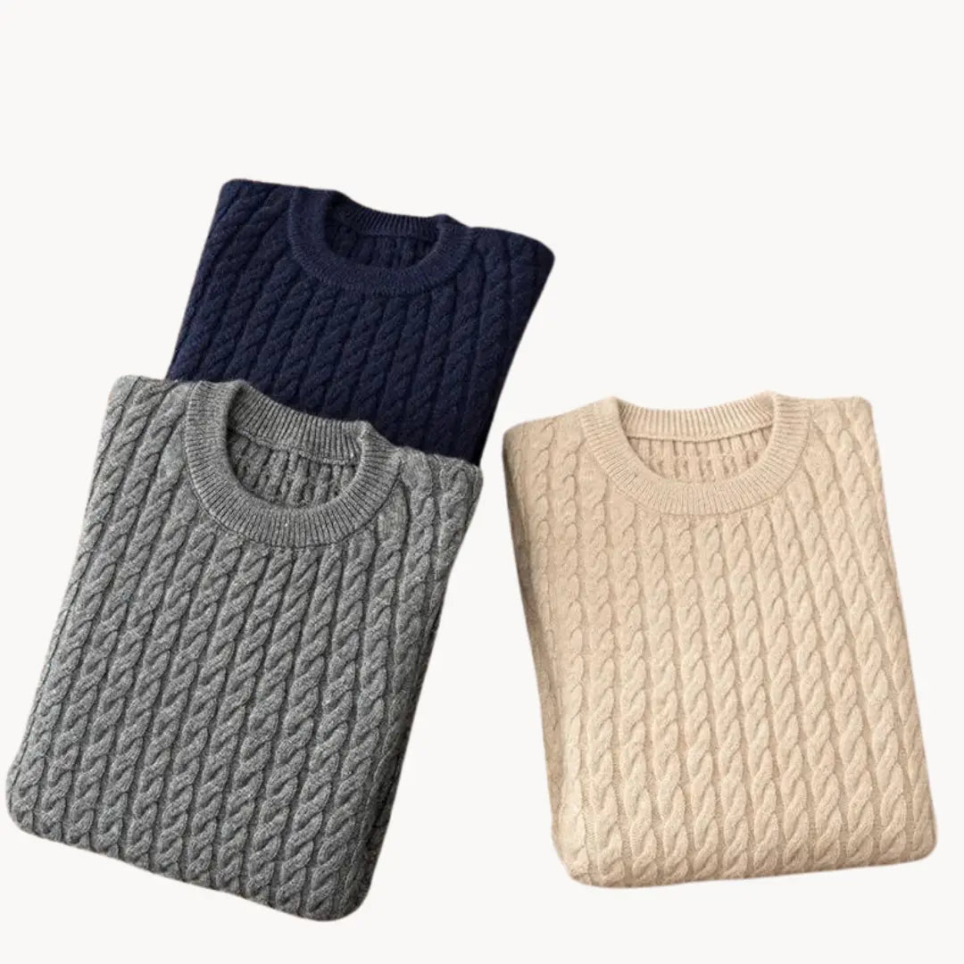 ByCastello | Värmande cashmere stickad tröja