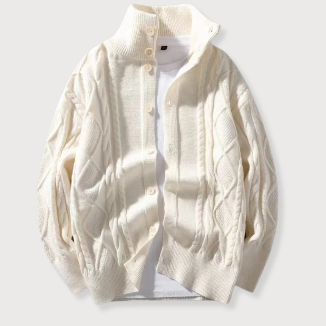 CARL | Stickad Herrcardigan