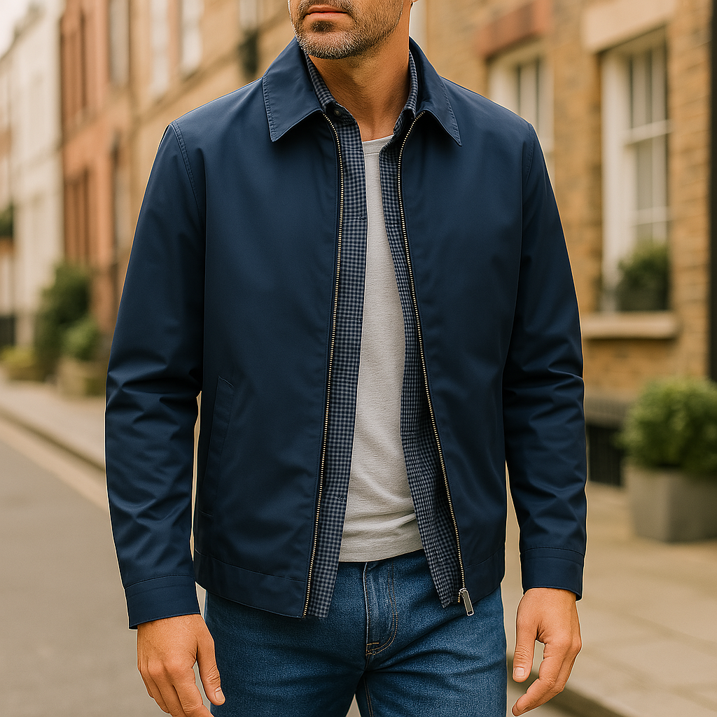 Mäns Lätt Jacka Casual Windbreaker-1